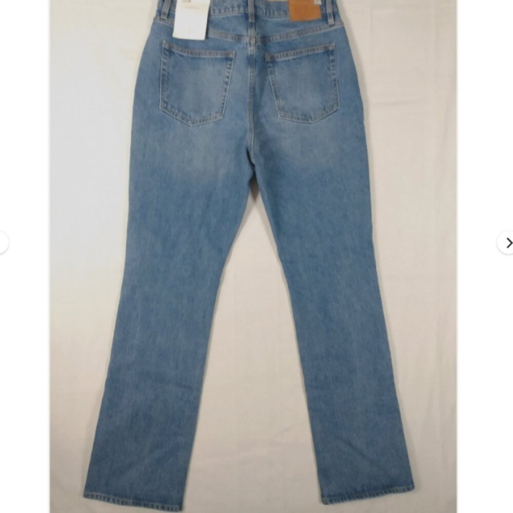 NEW Unpublished Chloe Jeans 30x32 High Rise Slim Boot Blue Denim Anthropologie